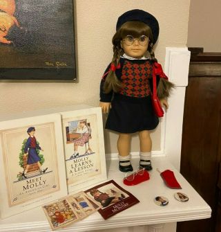 Molly Mcintire 1990s American Girl Doll And Accessories