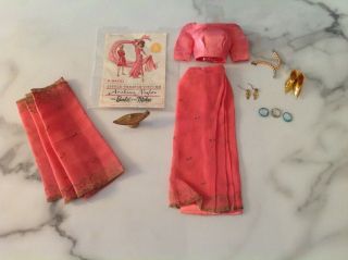 Vintage Barbie Clothes Arabian Nights Complete W/theatre Program 0874