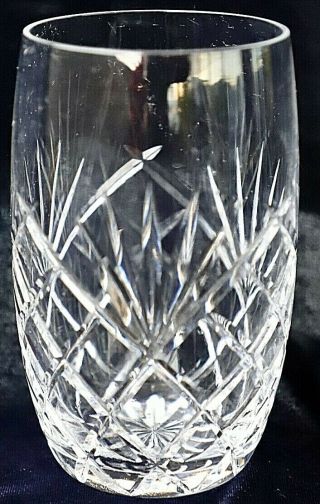 Vintage Retro ?waterford / Stuart Crystal Highball Barrel Glass 13.  5 Cm 500ml