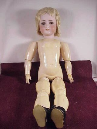 Antique 24 " C.  M.  Bergmann Doll With Teeth S & H No Clothes