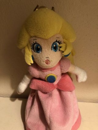 Nintendo Mario Bros.  Princess Peach Plush Doll Stuffed Animal Toy 8 "