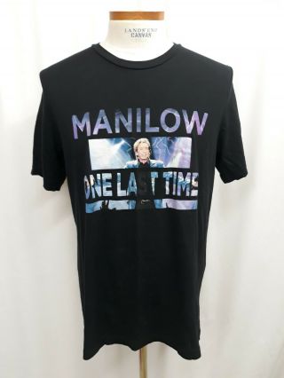 Barry Manilow One Last Time 2016 Tour Concert T - Shirt Black Tee Adult Xl Music
