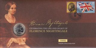 Gb Stamps First Day Cover 2010 Florence Nightingale With £2 Coin Rare