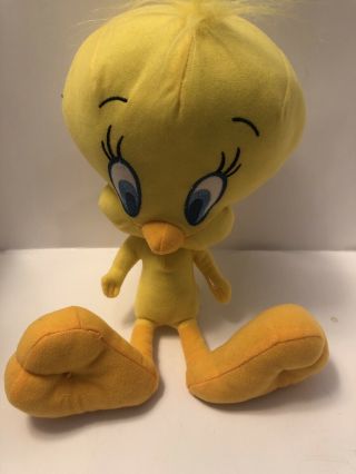 Tweety Bird Yellow Plush Looney Tunes Stuffed Animal 12” A8