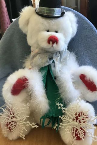 Vintage Hand Made Mohair Bear Named Frostie The Bearman