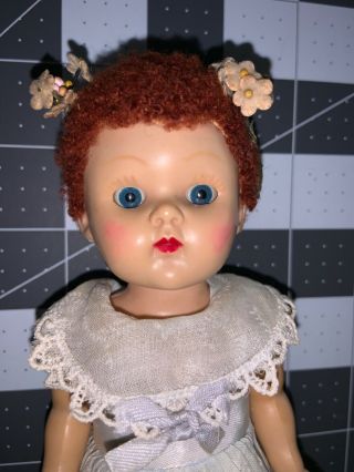 Vintage Early 50’s Vogue Ginny Doll With Red Curly Hair