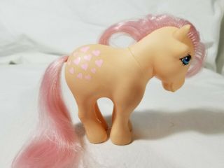 Vintage My Little Pony Peachy Pretty Parlor Peach Pink Hearts G1 1982 Mlp
