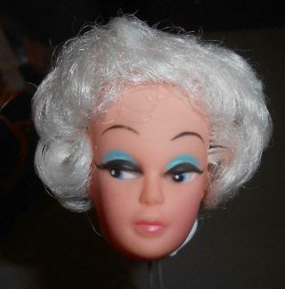 Vintage Barbie Oleg Tina Cassini Clone Gorgeous Platinum Blonde Head Rare