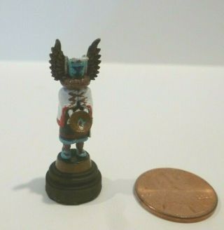 Daniel Kronberg Miniature Painted Bronze Kachina Doll Statue Just 1 3/8 "