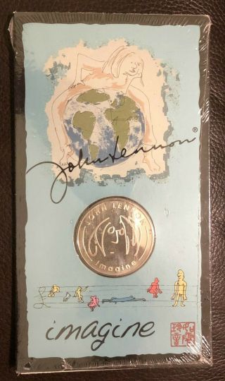 John Lennon Imagine Coin Art Display Book The Beatles.