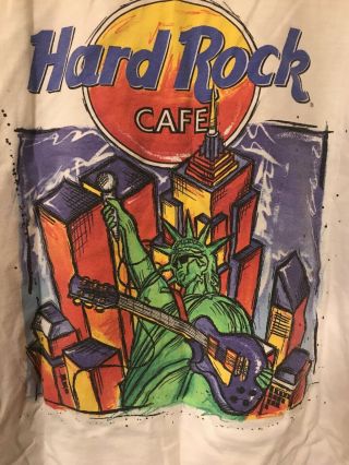 Collectible Hard Rock Cafe York T - Shirt With World Trade Center,  L - Hrc