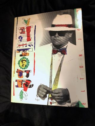Vintage 1988 Elton John U.  S.  Concert Tour Program Book Booklet