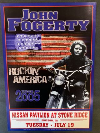 John Fogerty Concert Tour Poster 2005 Rockin 