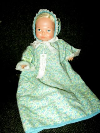1967 Ideal Newborn Tiny Thumbelina 9 " Doll Pull String Tagged Outfit