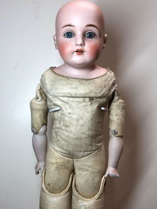 18” Antique Kestner Bisque Doll Germany 154 7 1/2 Blue Sleep Eyes As Found Body 2