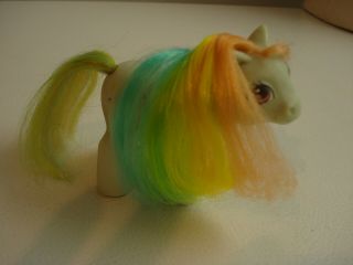 Vintage 1984 My Little Pony G1 Rainbow Baby Sunribbon - Hasbro - Rare/hard To Find