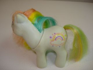 Vintage 1984 My Little Pony G1 Rainbow Baby SUNRIBBON - Hasbro - RARE/HARD TO FIND 2