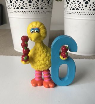 Muppets Sesame Street Big Bird Pvc Vintage Toy Figure Applause No.  6 Cake Topper