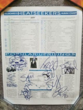 Limp Bizkit Autographed 1998 Billboard Chart