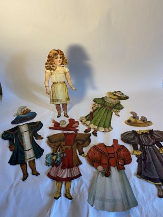 Antique Raphael Tuck 9” Merry Marion Of All Seasons Paper Doll Lithograph
