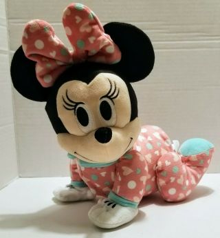 Disney Baby Minnie Mouse Talking Crawling Pal Press Tush To Start Great Shape