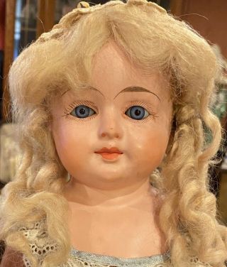 461 11 " Antique Incredible Blond Mohair Doll Wig Best Ever Gorgeous