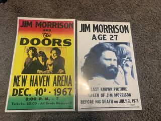 The Doors Concert Poster & Jim Morrison Last Known Picture.