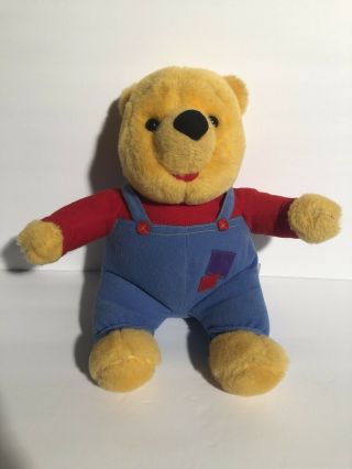 Vintage 1997 Disney Winnie The Pooh Talking Bear Plush Stuffed Animal Toy Mattel