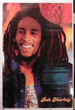 Bob Marley Poster Rare 24.  25 " X 36.  50 " Nos (b403)