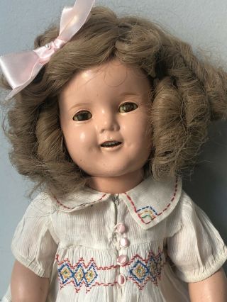 Vintage 1930’s (?) Ideal 18” Shirley Temple Composition Doll