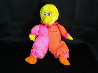Applause Big Bird Parachute Clown Plush 13 Inches Sesame Street 1986 Vintage