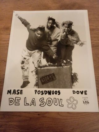 De La Soul Tommy Boy Press Promo Photo 1989 3 Feet High Rap Hip Hop