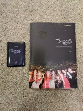 Twice Summer Nights Album Ver.  C (full Attachments),  Pre - Order Photo Cards
