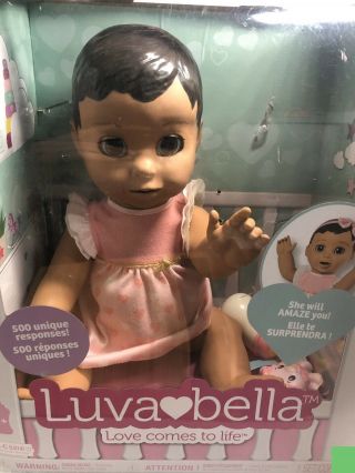 Luvabella Interactive Baby Doll Luva Bella Blonde Girl - In Hand