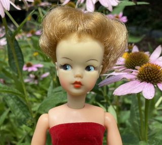 Vintage Japanese Exclusive Blonde Tammy Doll Wearing Dance Date Dress By Ideal