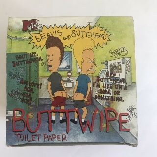 Beavis and Butt - Head Buttwipe Toilet Paper w/ Box From 1996 3