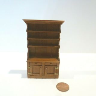Oldham Studio 1/2 " Scale Miniature Colonial Dish Cupboard 1 Made In 1986