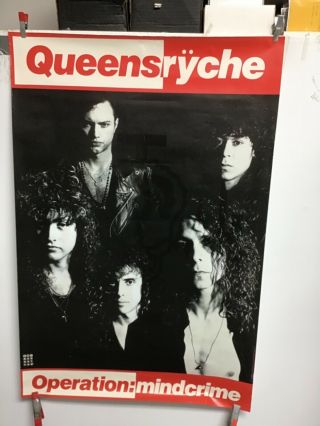 Queensryche 1988 Operation Mindcrime Promo Poster