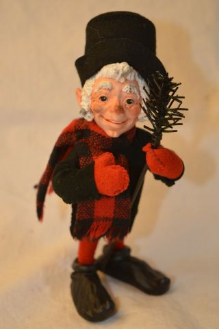 Vintage 1985 Simpich Character Elf Doll Smudge Chimney Sweeper Handmade