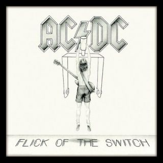 Ac/dc - Flick Of The Switch - Framed Album Cover Print Acppr48071