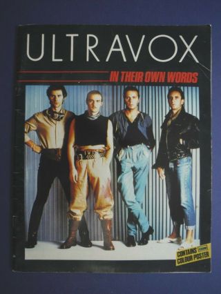 Ultravox In Their Own Words,  Poster Midge Ure 1984 Electro Pop Omnibus Press