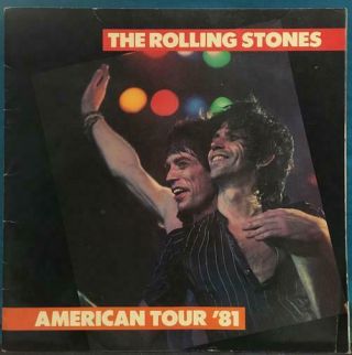 Rolling Stones 1981 American Tour Program Book Tattoo You Jagger Richards Wood