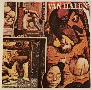 VAN HALEN Fair Warning Vintage 1981 PROMO Poster Orig David Lee Roth VRARE 2