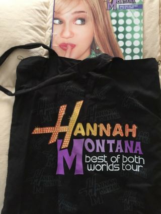 Hannah Montana Merchandise: Best Of Both Worlds Tour Bag & Hm Song Book