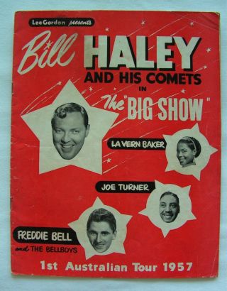 Rare Vintage Bill Haley And His Comets 1st Australian Tour Programme 1957 G/g,