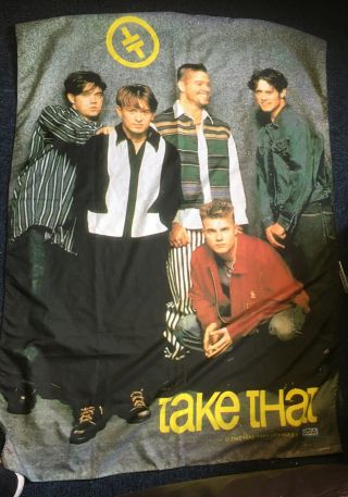 Take That Flag Banner Vintage Textile Poster 1993