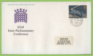 G.  B.  1975 Parliamentary Conference Post Office First Day Cover,  House Of Commons
