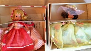 Five (5) Vintage Nancy Ann Storybook Dolls - Bisque - in Boxes - NGFB 2
