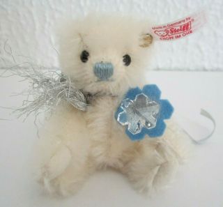 Steiff 035982 Teddy Bear Snowflake Ornament 2011 4 " Limited Edition 1206/1500