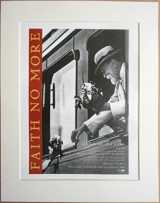 Faith No More Last Cup Of Sorrow 1997 Music Press Poster Type Advert In Mount